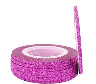 Декоративна самоклеюча стрічка цукрова нитка ( 3 мм) Колір: рожевий len_49 фото