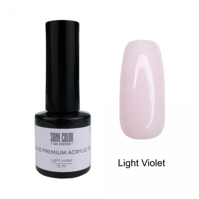 Рідкий полігель Shine Color Liquid Premium Acrylic Gel Light Violet, 10 мл akr_gel_17 фото