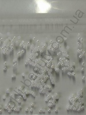 Перли білий для дизайну нігтів (1,5 мм) 100 шт g_02 фото