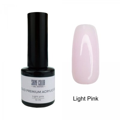 Рідкий полігель Shine Color Liquid Premium Acrylic Gel Light Pink, 10 мл akr_gel_20 фото