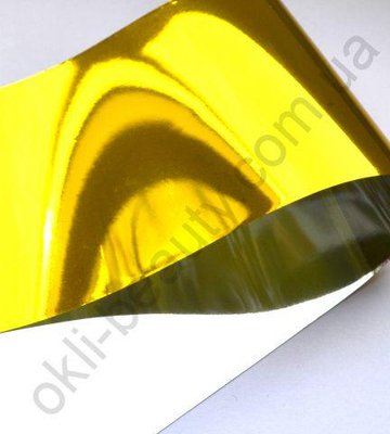 Фольга «Бите скло» золото для дизайну нігтів №20 bs_20 фото