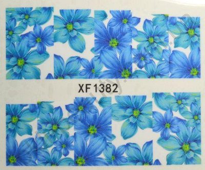 Водна наклейка для дизайну нігтів XF 1382  XF _1382 фото