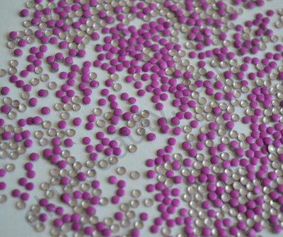 Прикраса для нігтів - кружечки (50 штук в пакетику) Колір: фіолетовий zak_06 фото