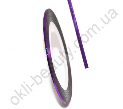 Декоративна самоклеюча стрічка (0,8 мм) №16 Колір: пурпурний len_16 фото