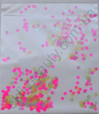 Зірки, кружечки - мікс (рожеві, блідо-блакитні, блідо-жовті) (2 мм, 3 мм) payet_13 фото