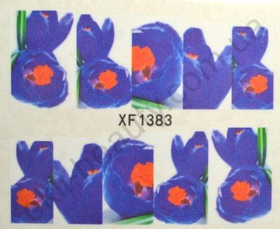 Водна наклейка для дизайну нігтів XF 1383  XF _1383 фото