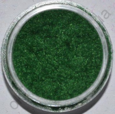 Кашемір темно-зелений для дизайну нігтів (маленька банку) kash_05 фото