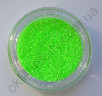 Меланж (втирка) неонова зелена Neon #2, 1 грам (0,2 мм) mln_neon_02 фото