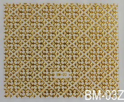 Наклейка для дизайну нігтів на клейовій основі "Золото" BM — 03Z bm_02 фото