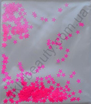 Зірки неонові яскраво-рожеві (3мм) payet_06 фото