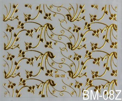 Наклейка для дизайну нігтів на клейовій основі "Золото" BM — 08Z bm_05 фото