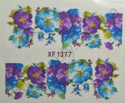 Водна наклейка для дизайну нігтів XF 1377  XF _1377 фото
