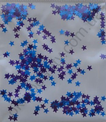 Зірки мікс темно-фіолетові та сині (3мм) payet_09 фото