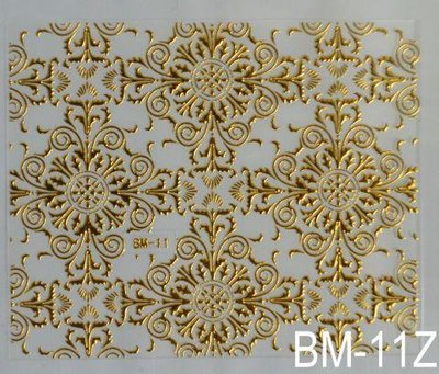 Наклейка для дизайну нігтів на клейовій основі "Золото" BM — 11Z bm_08 фото
