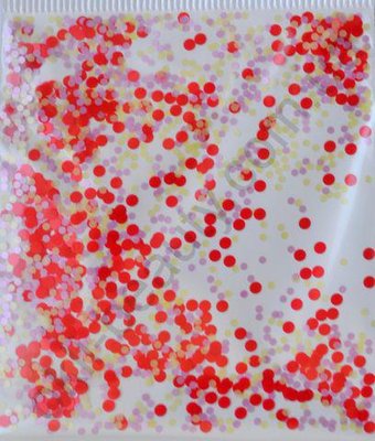 Кружечки - мікс (червоний, жовтий, рожевий) (1 мм, 2 мм) payet_15 фото
